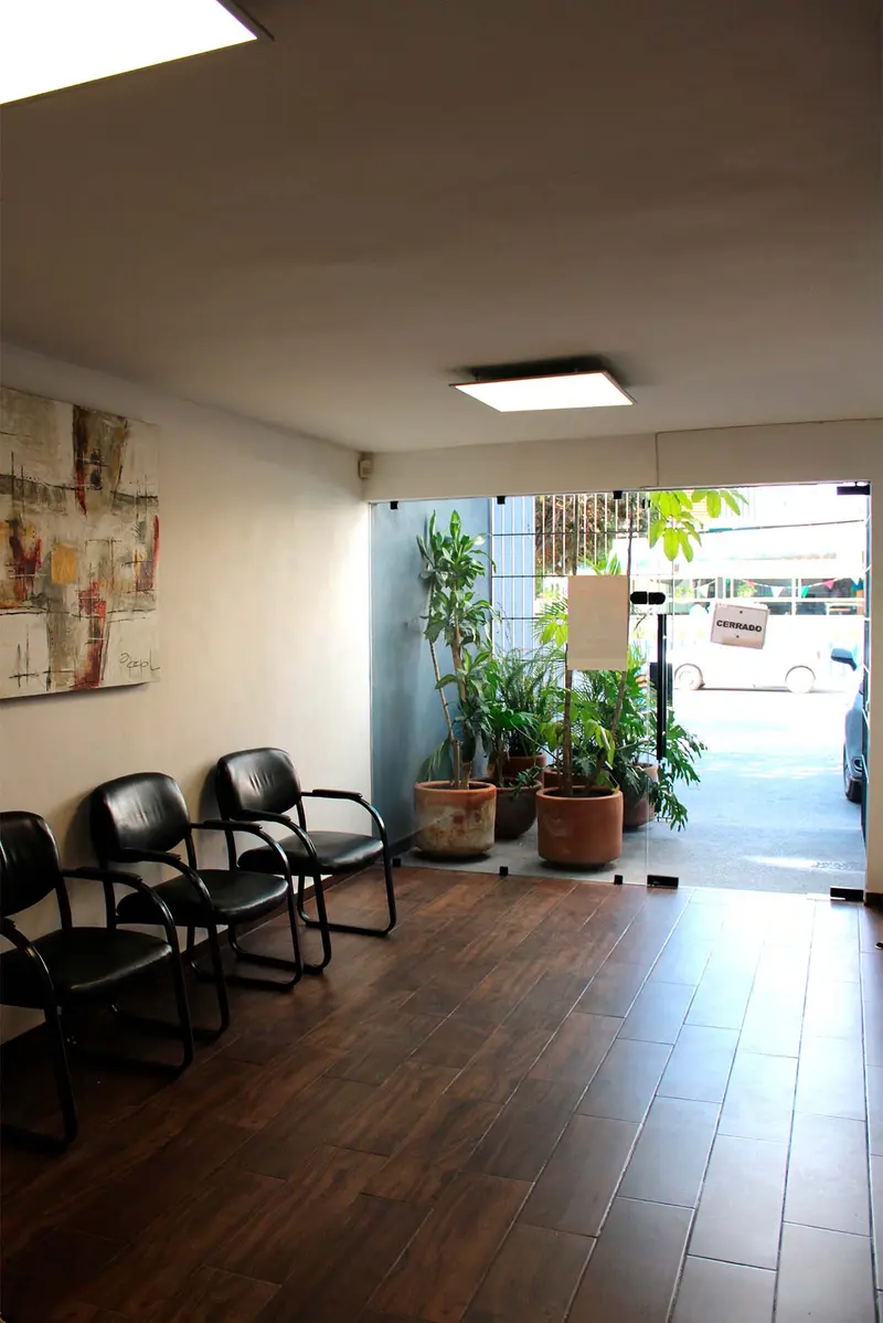 Sala de espera de la Notaría 26